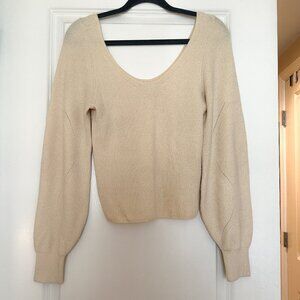 Abercrombie Cream Scoop Neck Sweater